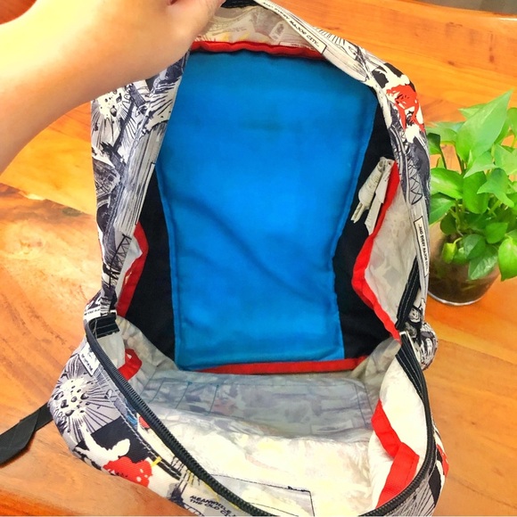 💥REAR Jansport Comic Pop Print Backpack Bold Comic Retro Graphic. - Picture 6 of 13